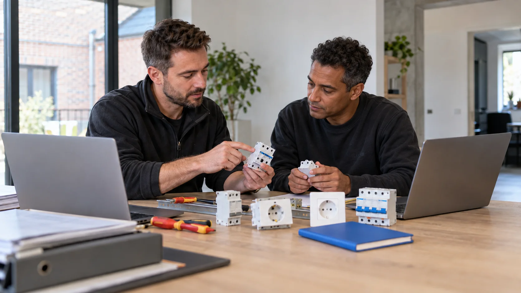 Elektroplanning met digitale toestellen.