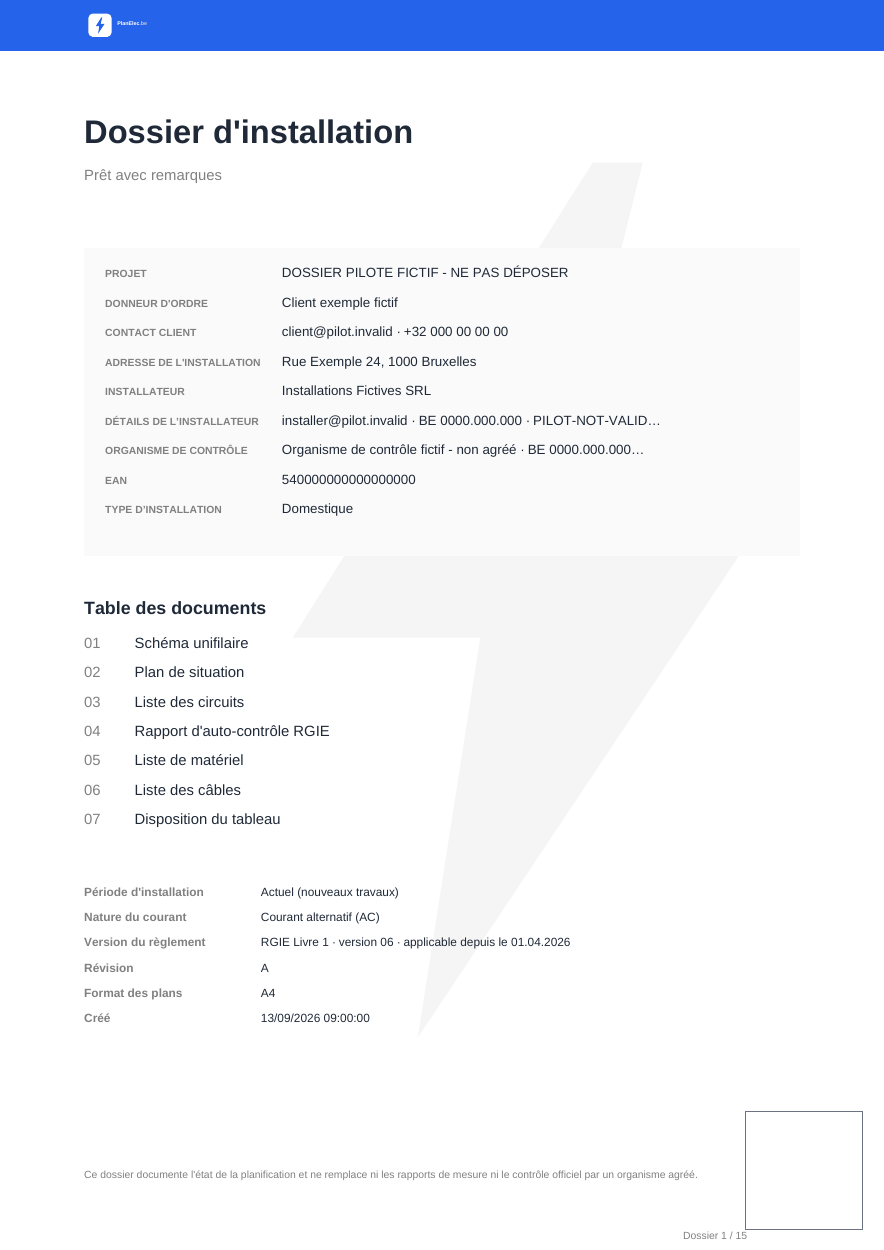 Dossier d’exemple