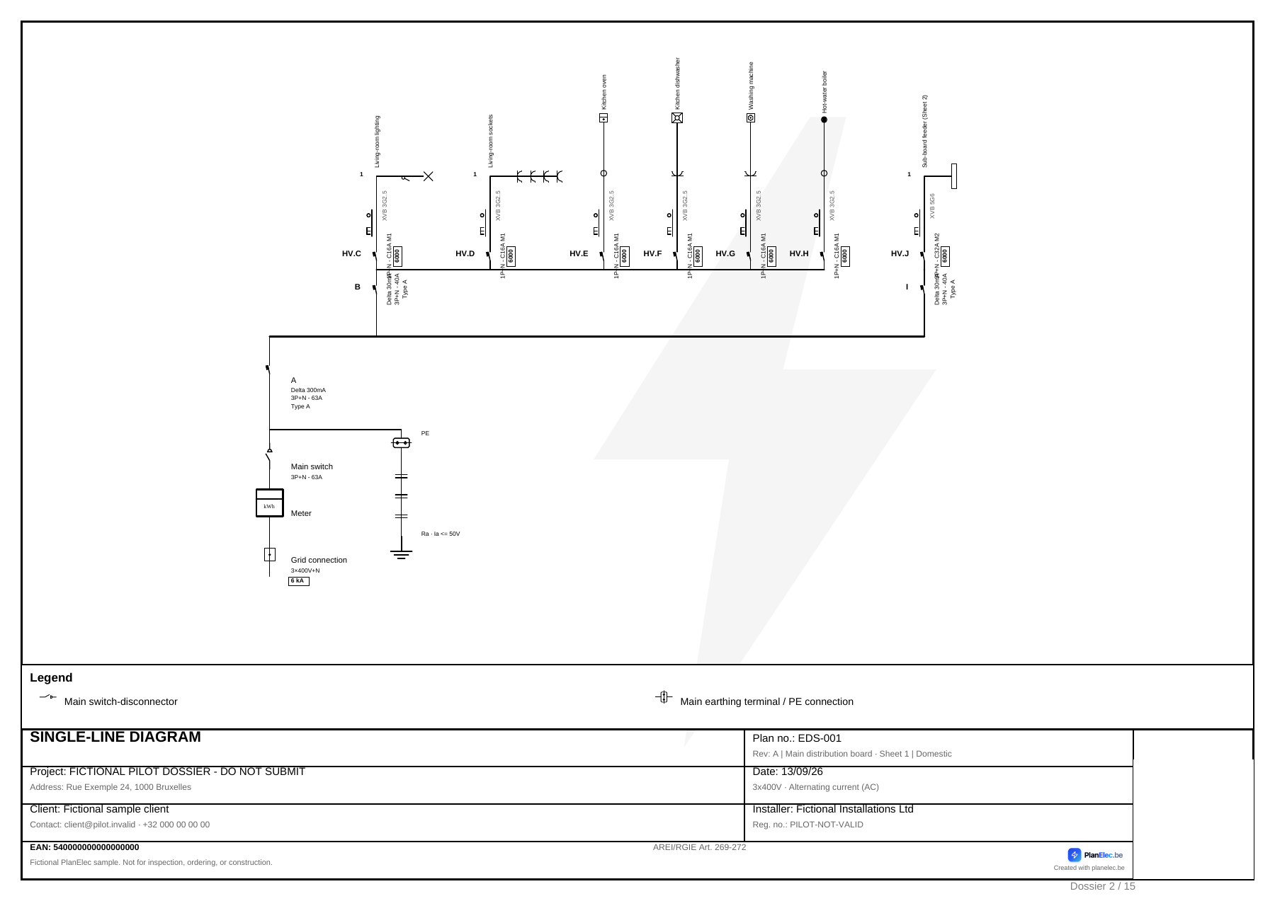 Single-line diagram